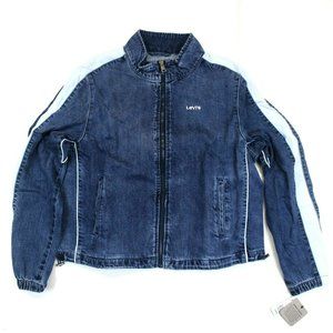 Women's Levi's Denim Coaches Track Jacket - L